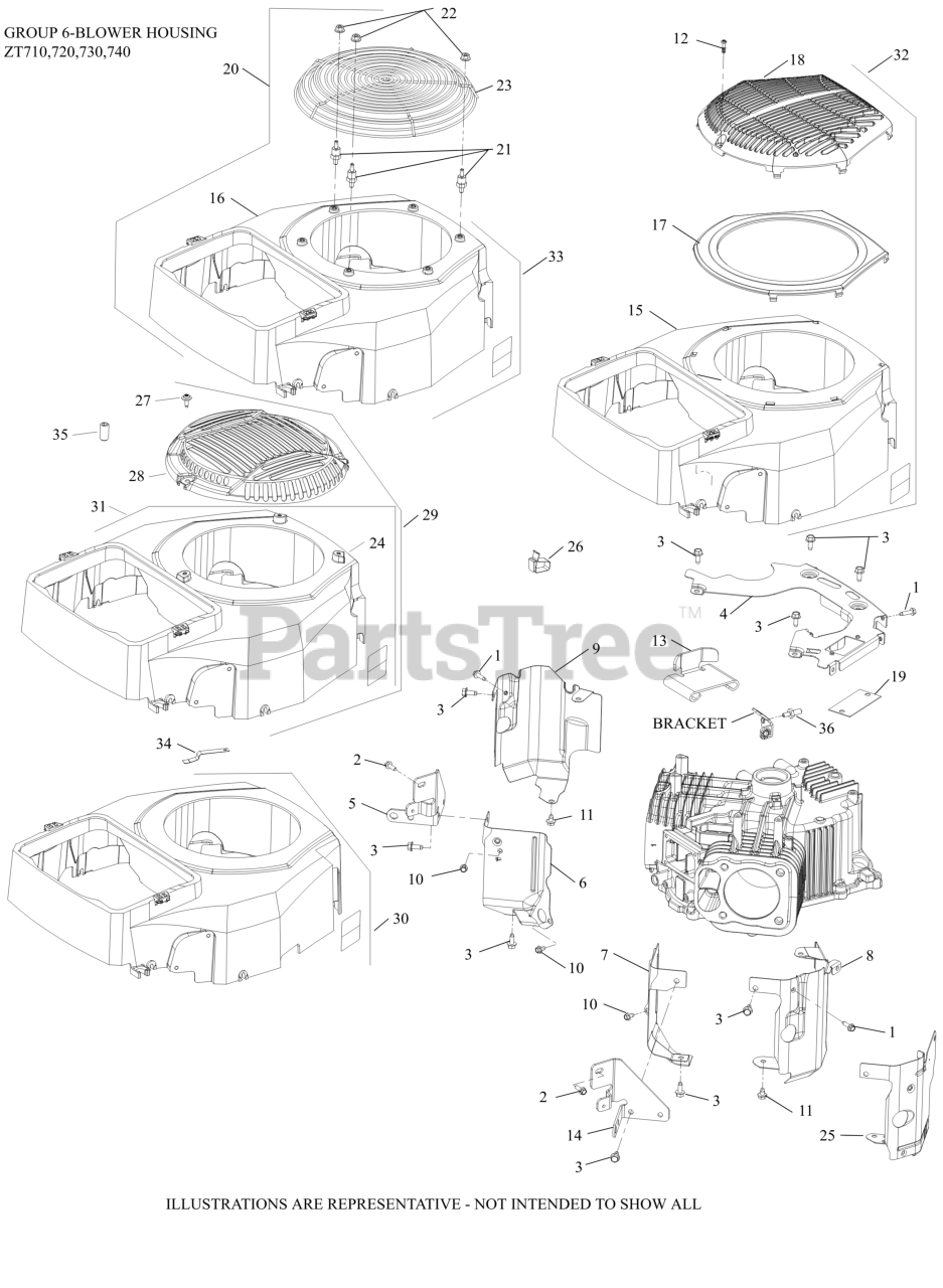 Kohler ZT740-3009 - Kohler Confidant Engine, Basic Version, 25hp