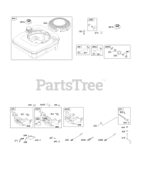 Briggs & Stratton 12H702-1719-E1 - Briggs & Stratton Vertical Engine Controls, Fuel Supply, Governor Spring