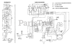 Generac 4W115D (9160-3) - Generac 5,000 Watt Portable Generator Electrical Schematic And Wiring Diagram Model 4W115D
