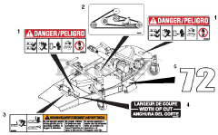 Gravely 889035 - Gravely 72" Deck for Pro-Master 400 Mower (SN: 000101 & Above)