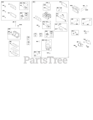 Briggs & Stratton 386447-0473-B5 - Briggs & Stratton Horizontal Engine Carburetor and Fuel Supply Group