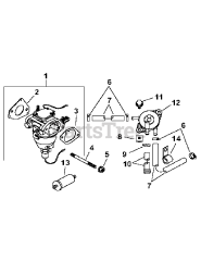 Cub Cadet LT 1046 (13AP11CH710) - Cub Cadet 46" Lawn Tractor (2007 & Before) Courage Engine Fuel System