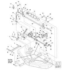 Simplicity 1694293 - Simplicity 44" Mower Deck 44" Mower Deck - Height Adjustment &amp; Roller Bar