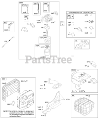 Briggs & Stratton 21C214-0357-E1 - Briggs & Stratton Horizontal Engine Carburetor, Exhaust System, Kit - Carburetor Overhaul