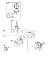 Briggs & Stratton 305447-3091-B5 - Briggs & Stratton Horizontal Engine Crankshaft Group