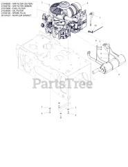 Ariens 951001 (Mammoth 850) - Ariens Stand-On Snow Removal Tractor, Kawasaki FX (SN: 000101 - 003999)