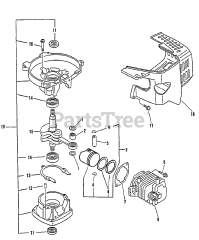 Lesco LHS-3050 - Lesco Hedge Trimmer Engine, Crankcase, Cover