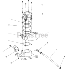 Briggs & Stratton 076151-04 - Briggs & Stratton 48kW Liquid Cooled Home Standby Generator Engine Service Parts - Throttle Mixer (80017610_80014157)
