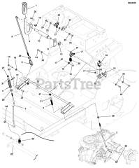 Ferris SRS Z1 (5901944) - Ferris SRS Z1 Series 48" Stand-On Mower, 22hp Kawasaki, Rear-Discharge Parking Brake Group