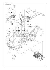 Husqvarna R 112 C (967178402) - Husqvarna Swedish Riding Mower (2021-01) TRANSMISSION