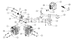 Cub Cadet 5416 R (553C562K100) - Cub Cadet Walk-Behind Mower (SN: 457900 - 460859) Cylinder Head And Manifolds