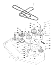 Ferris R52 (5900232) - Ferris 52" Mower Deck (SN: 7671 & Above)