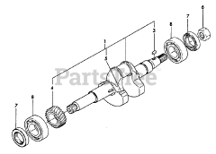 Echo TP-3000 - Echo Trash Pump Crankshaft, Main Bearing