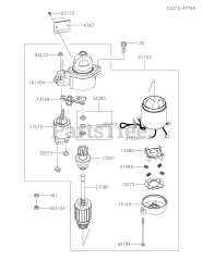 Kawasaki FX921V-ES04 - Kawasaki Engine STARTER (FX921-A38098-)