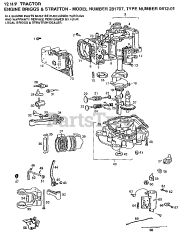 Electrolux/AYP YP LT 120 DR - Electrolux/AYP Lawn Tractor ENGINE BRIGGS AND STRATTON