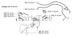 Husqvarna 225 E - Husqvarna Handheld Edger (2000-10) Throttle/Stop Switch