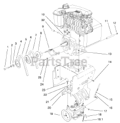 Toro 38087 (1332) - Toro 32" Power Shift Snow Thrower (SN: 200000001 - 200999999) (2000)