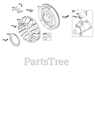 Briggs & Stratton 61H275-0006-E1 - Briggs & Stratton Horizontal Engine Flywheel, Ignition, and Starter Group