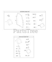 Briggs & Stratton 384445-0112-E2 - Briggs & Stratton Horizontal Engine Engine Gasket Set, Value Gasket Kit