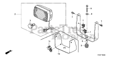 Honda HS1336 I A (SBAJ) - Honda 36" Snow Blower, Made in Japan (SN: SBAJ-5000001 - SBAJ-9999999) WORKING LIGHT