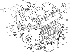 Toro 22333 (TX 525) - Toro Dingo Compact Utility Loader (SN: 270000401 - 270999999) (2007) Crankcase Assembly