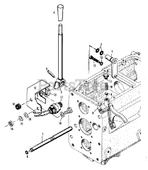 Simplicity 9518 (2097355) - Simplicity Compact Tractor, Diesel Transmission - P.T.O. Shift Control Group (3486I51)