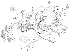 Gravely 987068 - Gravely Lawn Tractor, 18hp Kohler, With Hydraulic Lift (SN: 000101 & Above) ELECTRICAL SYSTEM - 066, 067, 068, 069 - G SERIES