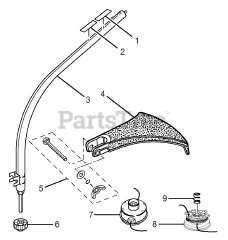 Ryobi RY 30120 - Ryobi String Trimmer, 30cc Lower Boom Assembly