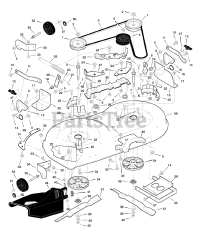 Murray 42537A - Murray 42" Lawn Tractor (1998) Mower Housing
