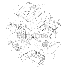 Husqvarna 5021 E (531309639) - Husqvarna 21" Snow Blower (2007-07) Auger and Control Assembly