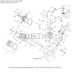 Kohler LH685-0002 - Kohler Aegis Engine, Basic Version, 23hp 04 CylinderHead/Breather