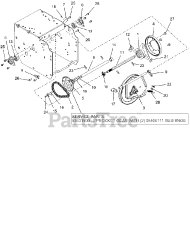 Ariens 921025 - Ariens 28" Power Brush, Subaru (SN: 042000 - 054999) Reduction Drive