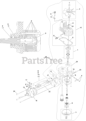 Toro 72947 (6000) - Toro 72" Z Master Zero-Turn Mower, Side-Discharge Deck (SN: 400000000 - 406343040) LH Hydro Assembly No. 126-1319