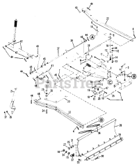 Gravely 835024 - Gravely 42" Snow Blade for 1100 & 1200 Series Tractor (SN: 000101 & Above)