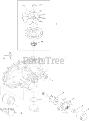 Toro 77287 (2000) - Toro 60" Z Master Zero-Turn Mower (SN: 411581734 - 411999999) RH Transaxle Assembly No. 126-2884