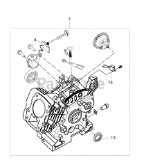Husqvarna G 1300 P (967664903) - Husqvarna Portable Generator (2018-08) CRANKCASE