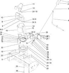 Toro 79483 - Toro 42" Single-Stage Snow Thrower for XT Series Tractors (SN: 240000001 - 240999999) (2004)