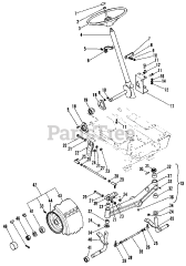 Gravely 931036 (7173-H) - Gravely Lawn Tractor, 17hp Kohler, Hydro Drive (SN: 000101 & Above)