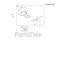 Briggs & Stratton 216702-0110-E1 - Briggs & Stratton Vertical Engine Air Cleaner, Blower Housing
