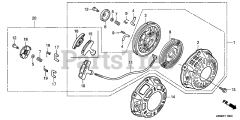 Honda GX160 UT2 QWX2/A (GCBPT) - Honda Engine, Made in Thailand (SN: GCBPT-4000001 - GCBPT-9999999) RECOIL STARTER