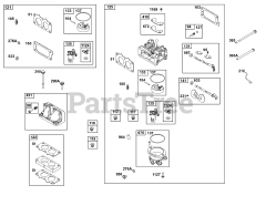 Briggs & Stratton 386447-0099-H5 - Briggs & Stratton Horizontal Engine Carburetor Group