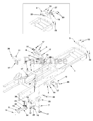 Cub Cadet 5252 (54AE52D-710) - Cub Cadet Compact Tractor Frame