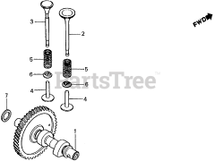Honda EM2200 A (GE200) - Honda Generator, Made in Japan (SN: GE200-1000001 - GE200-9999999) CAMSHAFT