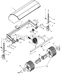Ariens 926045 - Ariens 36" Power Brush, Subaru (SN: 035000 - 039999) Brush Head