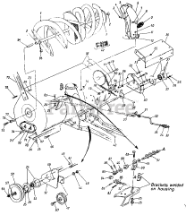 Cub Cadet 350 (195-350-100) - Cub Cadet 40" Single Stage Snow Thrower Attachment (1986 & Before) Snow Thrower 42 Inch (Single Stage)