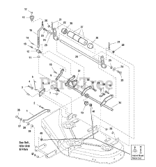 Simplicity 1694293 - Simplicity 44" Mower Deck 44" Mower Deck - Height Adjustment &amp; Roller Bar