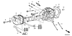 Honda GX270 UT QXU (GCAJT) - Honda Engine, Made in Thailand (SN: GCAJT-1000001 - GCAJT-9999999) CYLINDER HEAD