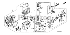 Honda BF130 A2 XA (BZBE) - Honda Marine Engine, Made in Japan (SN: BZBE-1300001 - BZBE-1400000) VAPOR SEPARATOR (2)