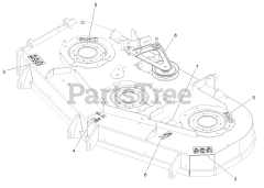Exmark LZX940EKC606T0 - Exmark 60" Lazer Z X-Series Zero-Turn Mower, Kohler ECV940 (SN: 316000000 - 399999999) (2016) Deck W/Decals Assembly No. 116-4232