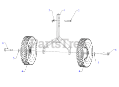 Craftsman TI 110 (CMXGVAM1144043) (21B-34M8793) - Craftsman 24" Tiller (2019) Wheel Bracket